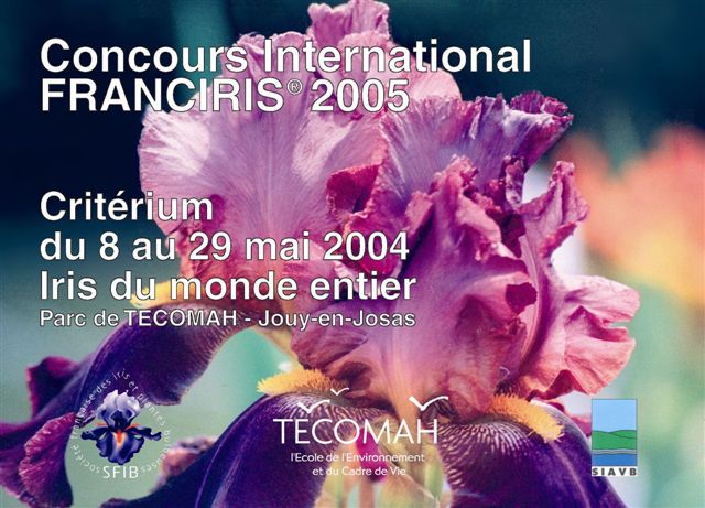 Criterium des iris du 8 au 29 mai 2004  JOUY EN JOSAS aux serres de TECOMAH